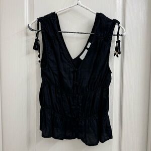 CYNTHIA ROWLEY Linen Top